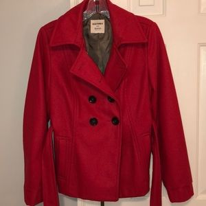 Red Pea Coat